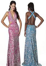 Lilac and Turq Blue